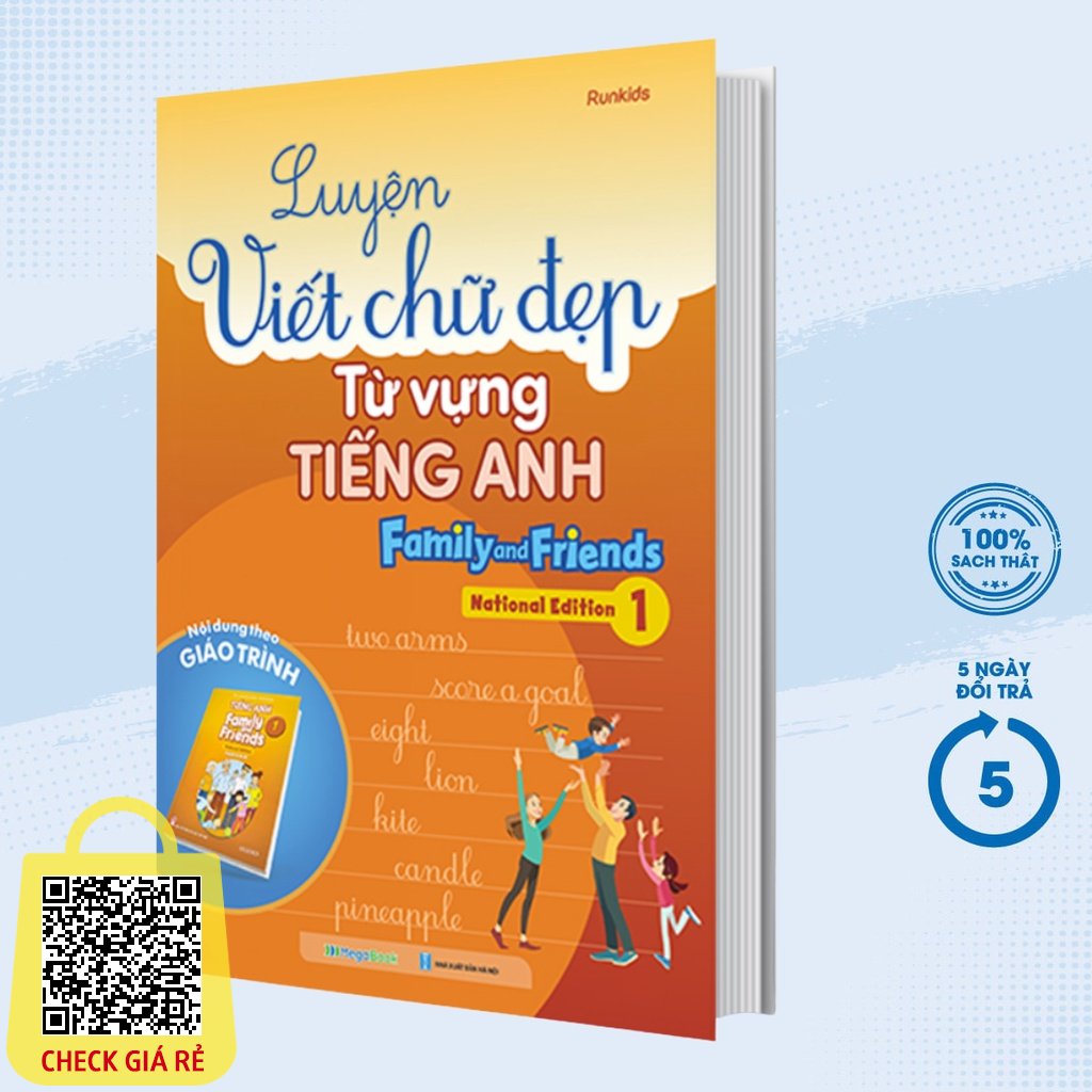 Sách – Luyện Viết Chữ Đẹp Từ Vựng Tiếng Anh Family And Friends National Edition 1 (MEGABOOK)