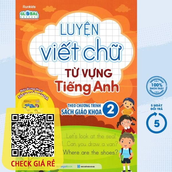 Sách Luyện Viết Chữ Từ Vựng Tiếng Anh Theo Chương Trình Sách Giáo Khoa 2 MEGABOOK