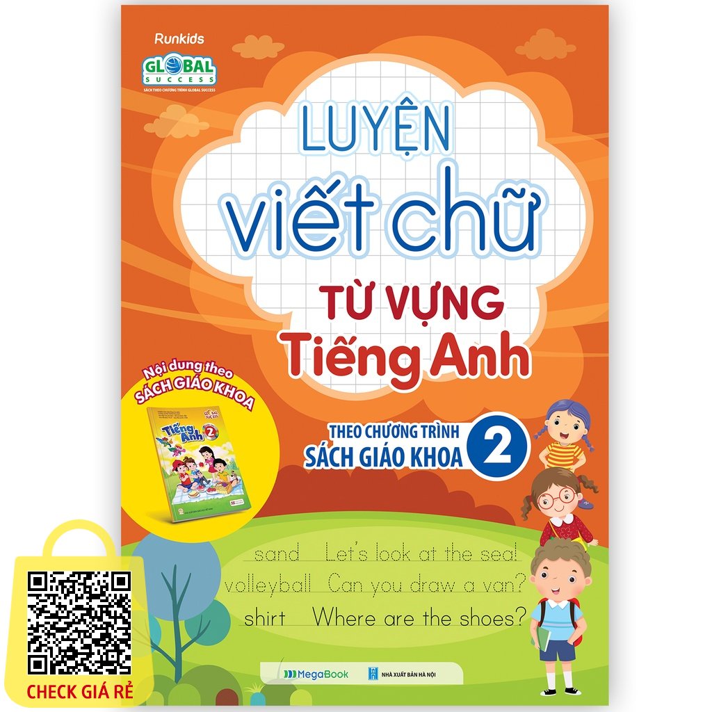 Sách Luyện viết chữ từ vựng Tiếng Anh theo chương trình sách giáo khoa lớp 2
