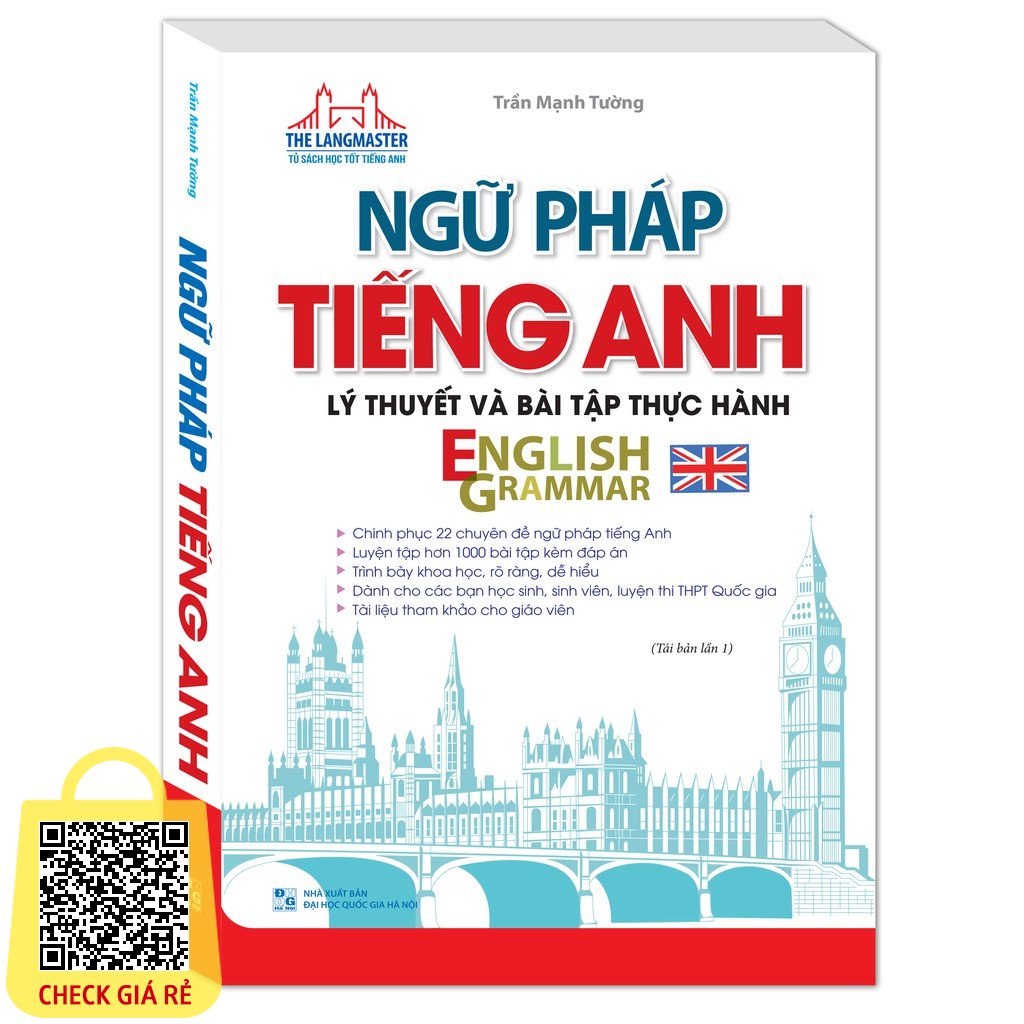 Sách - Ngữ pháp tiếng Anh lý thuyết và bài tập thực hành english grammar Tặng Kèm Bookmark