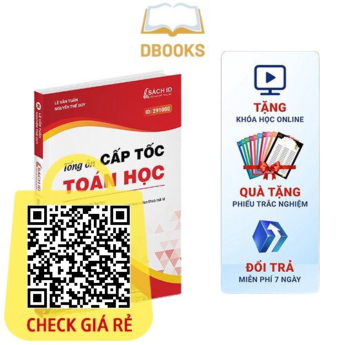 Sách Ôn Toán Học Cấp Tốc Luyện Thi Tốt Nghiệp thpt quốc gia 2023 Dbooks