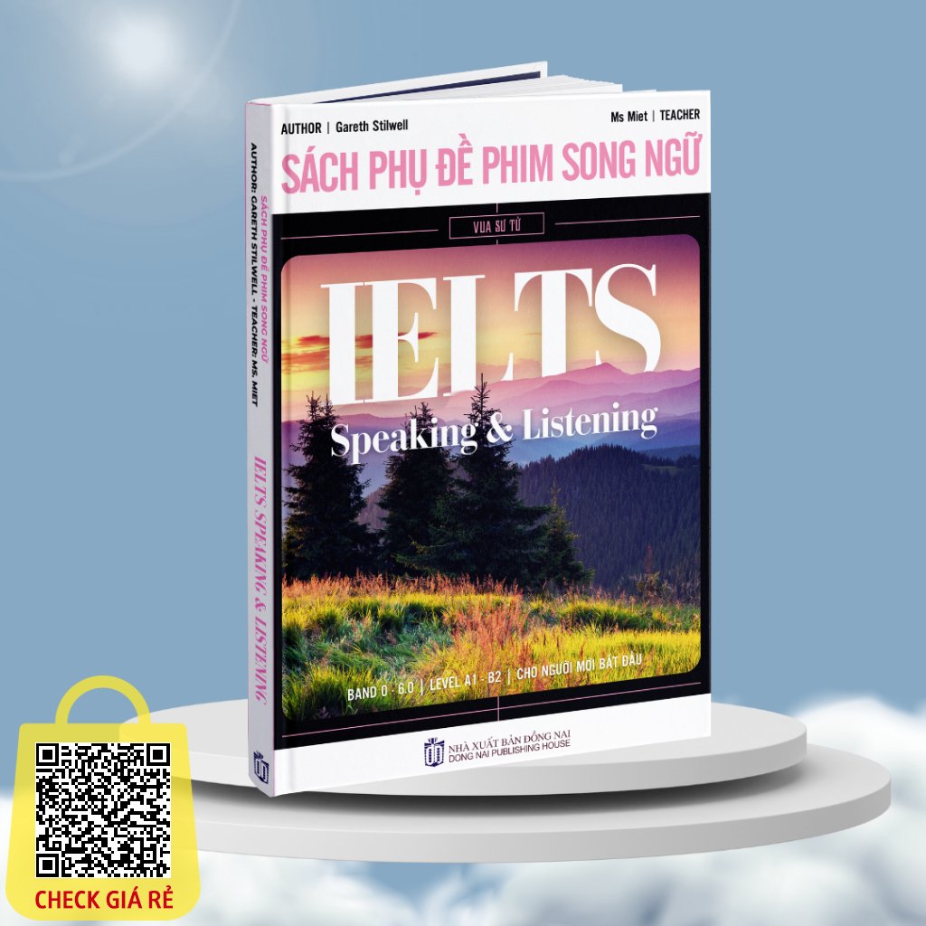 Sach Phu De Phim Song Ngu Vua Su Tu IELTS Tu Vung Speaking & Listening Level A1 B2 Smart English Official