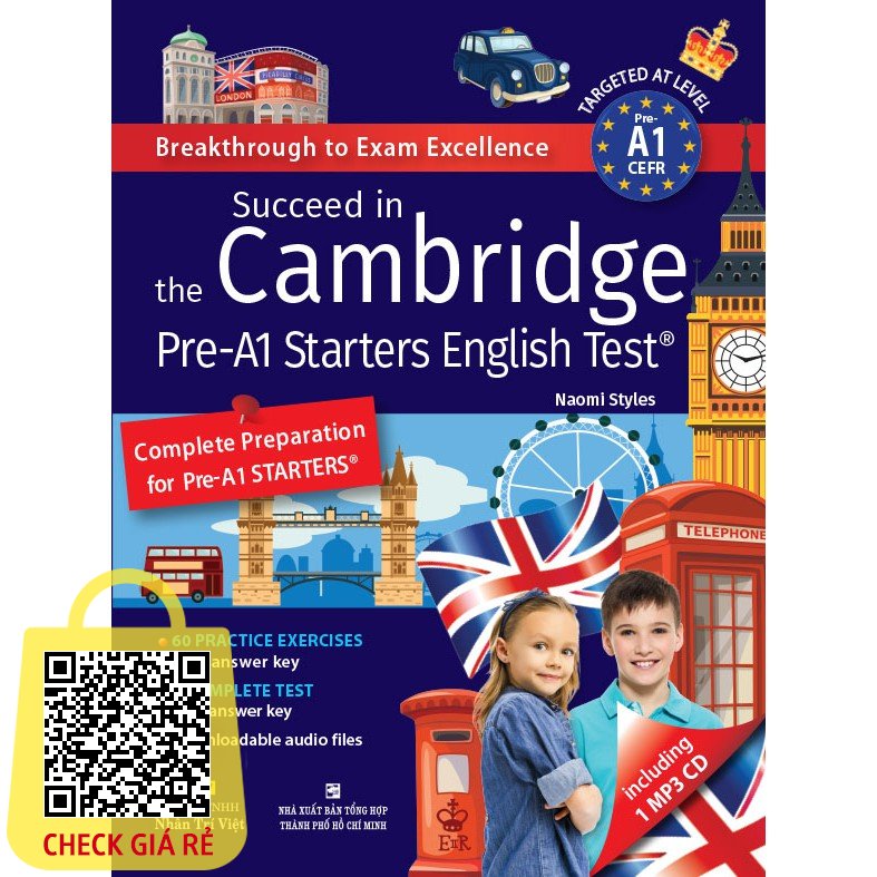 Sach Succeed in the Cambridge Pre-A1 Starters English Test (kem CD)