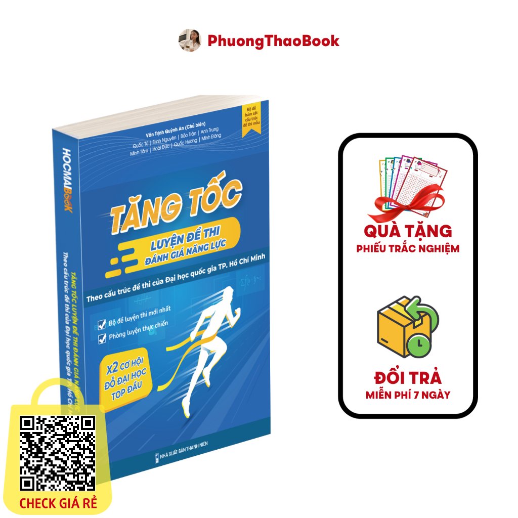Sách Tăng Tốc Luyện Đề Thi Đánh Giá Năng Lực ĐHQG TP.HCM