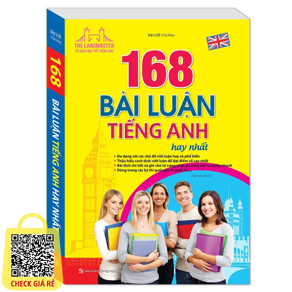 Sách - The Langmaster - 168 bài luận tiếng Anh hay nhất (tái bản 01) Tặng Kèm Bookmark