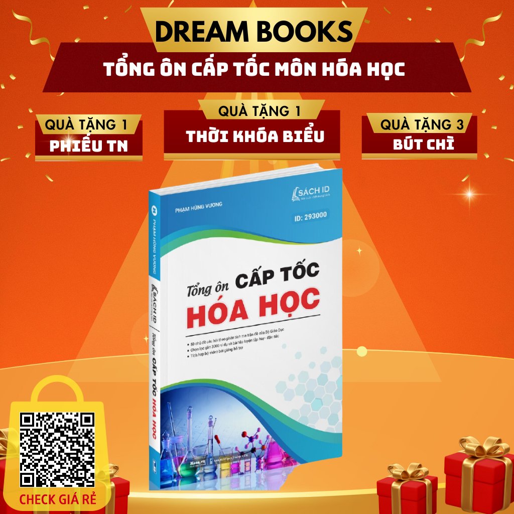Sách- Tổng Ôn Cấp Tốc Hóa Học- Bản Mới Nhất Luyện Thi Đại Học Năm 2023