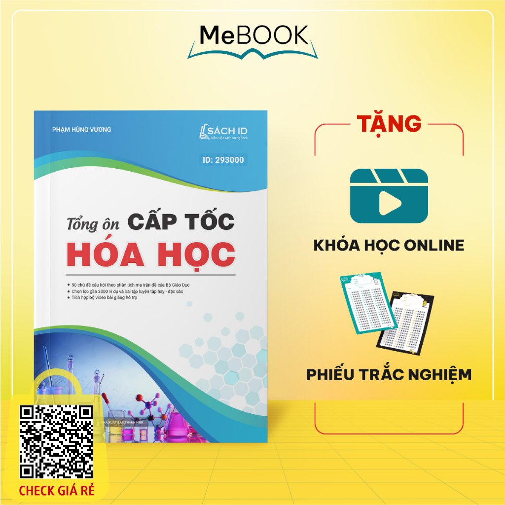 Sách Tổng ôn Cấp tốc Hóa học ôn thi THPTQG | Me Book