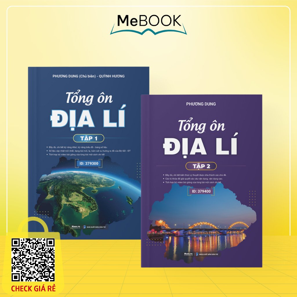 Sách Tổng ôn Địa lý lớp 12 ôn thi THPTQG 2024 | Me Book