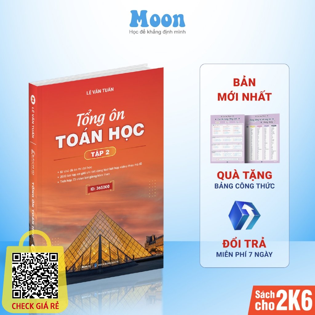 Sách Tổng ôn Toán học Lớp 12 tập 2 ôn luyện thi THPTQG 2024 | Sách ID