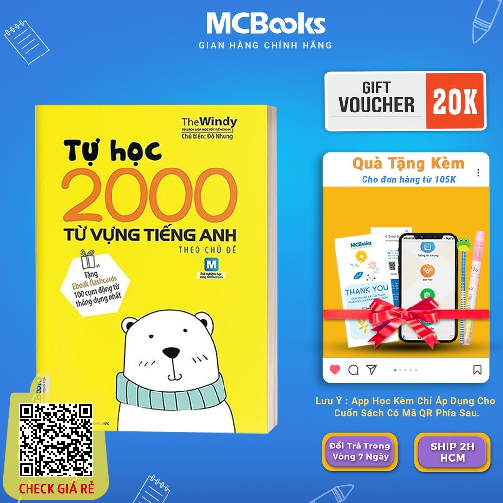 Sách Tự Học 2000 Từ Vựng Tiếng Anh Theo Chủ Đề Mcbooks