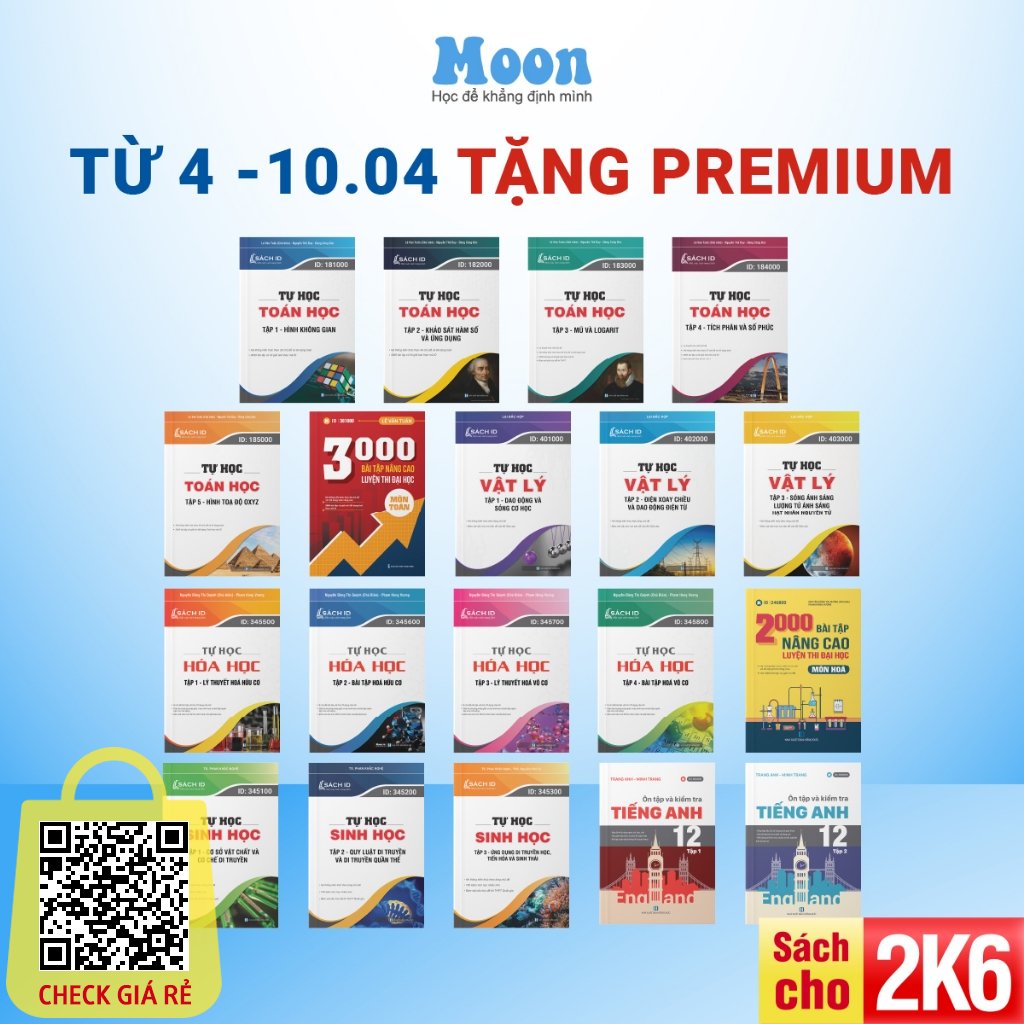  Sách tự học - pro S ôn thi lớp 12 Moonbook