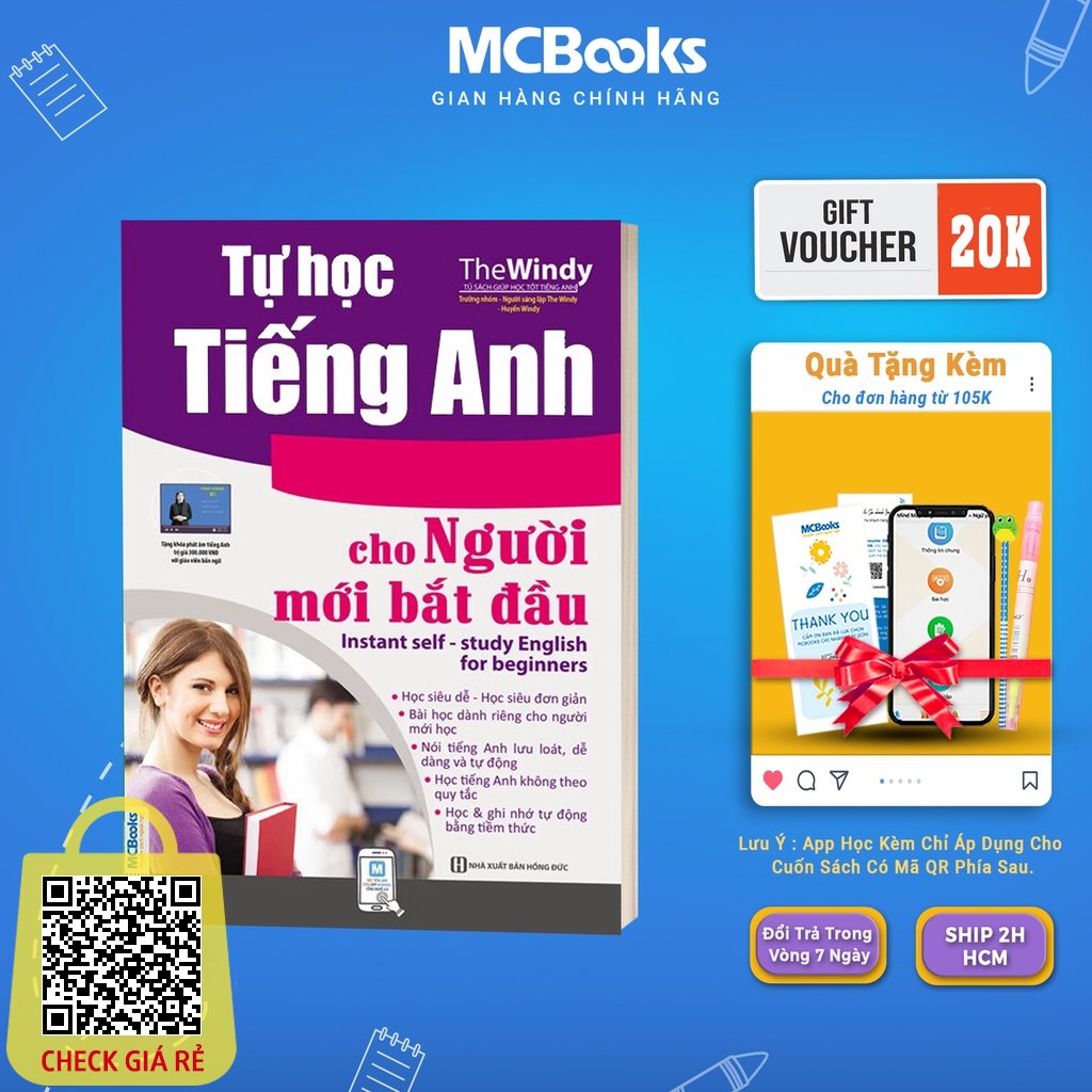 Sách Tự học tiếng Anh cấp tốc cho người mới bắt đầu Mcbooks