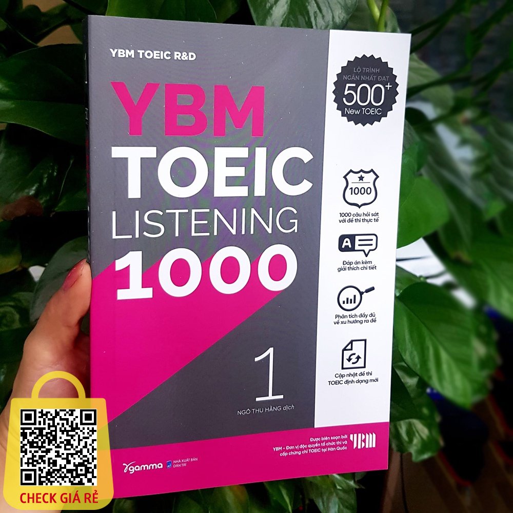 Sach > YBM Toeic Listening 1000 vol 1 259k