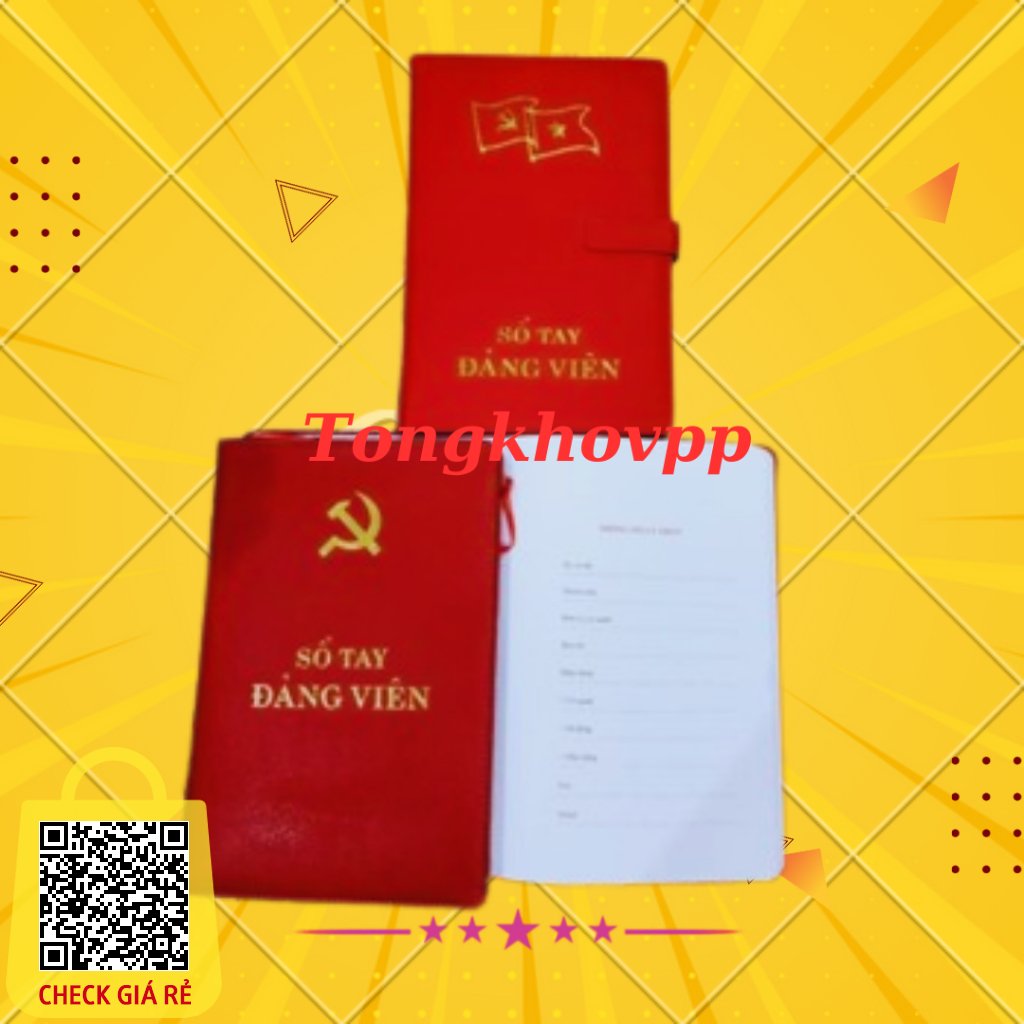 Sổ tay đảng viên bìa da 200 trang- Sổ tay bí thư chi bộ