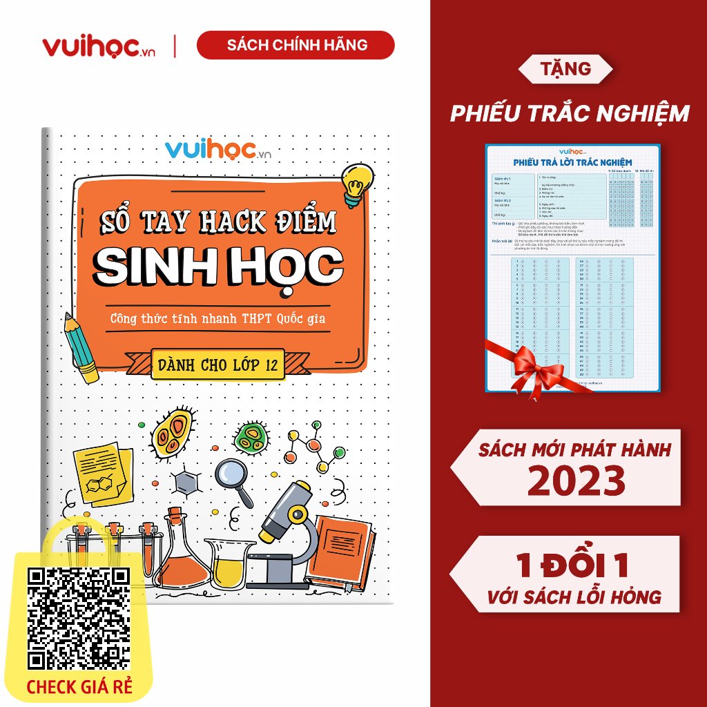 Sổ tay hack điểm môn Sinh học Công thức tính nhanh Casio THPT- Quốc Gia Vuihoc.vn
