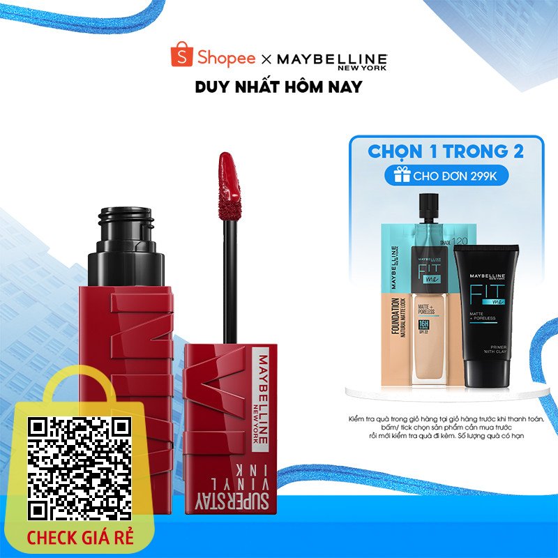 Son Bóng Bền Màu Nhẹ Môi Superstay Vinyl Ink Maybelline New York 4.2ml
